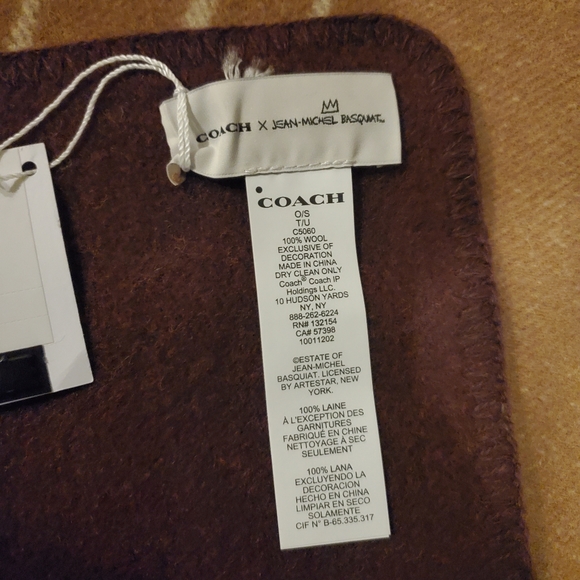 Coach X Jean Michel Basquiat Oversized Scarf - Picture 7 of 7